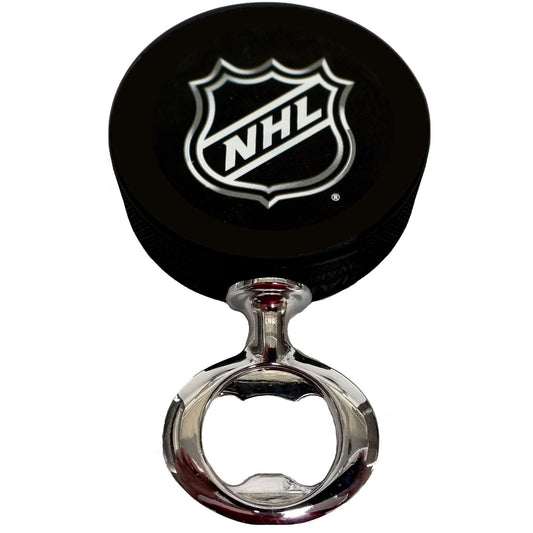 NHL Logo FULCRUM Series Hockey Puck Bottle Opener