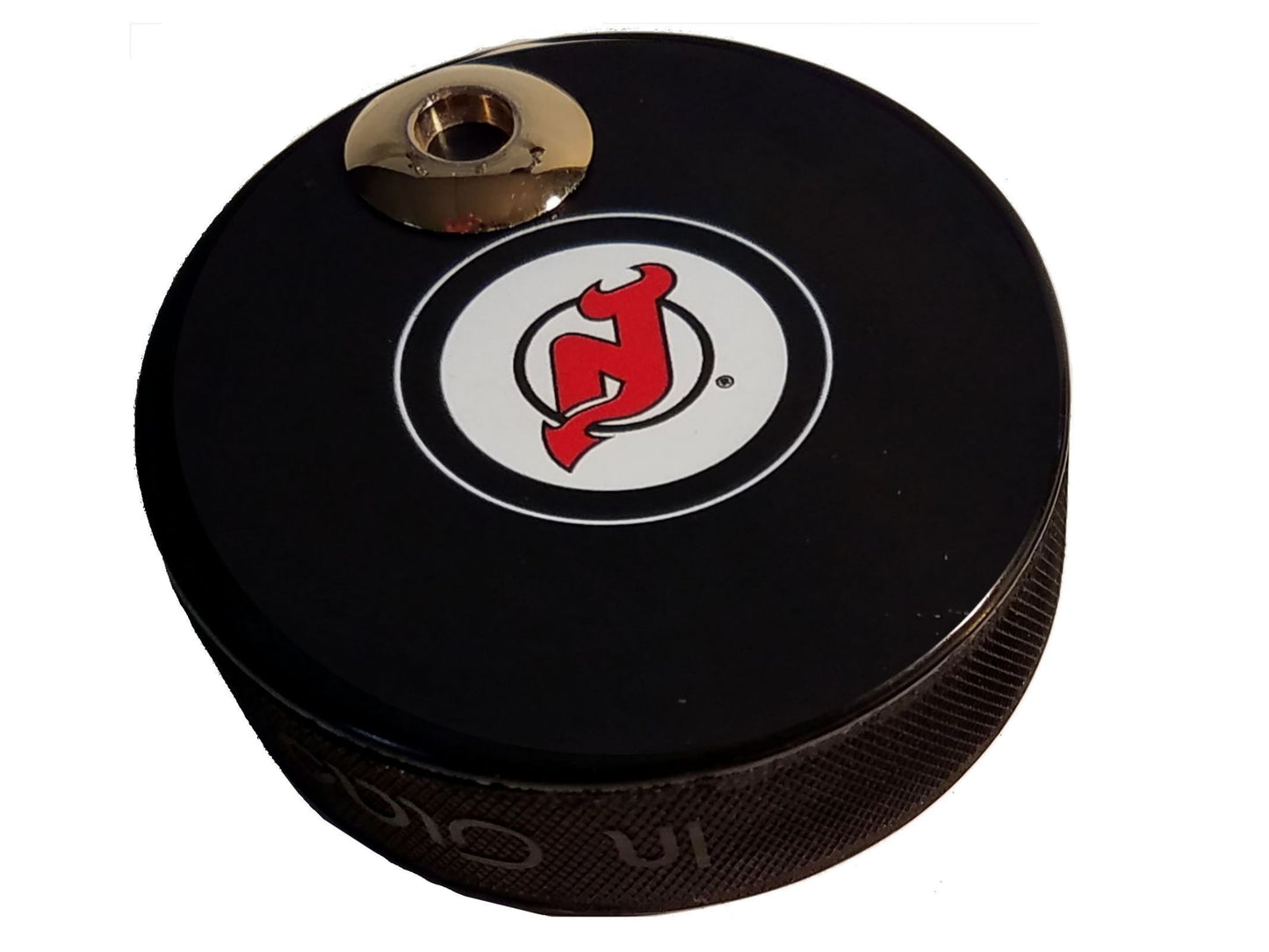 New Jersey Devils Auto Series Artisan Hockey Puck Desk Pen Holder