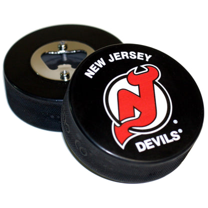 New Jersey Devils Basic Series Hockey Puck Bottle Opener