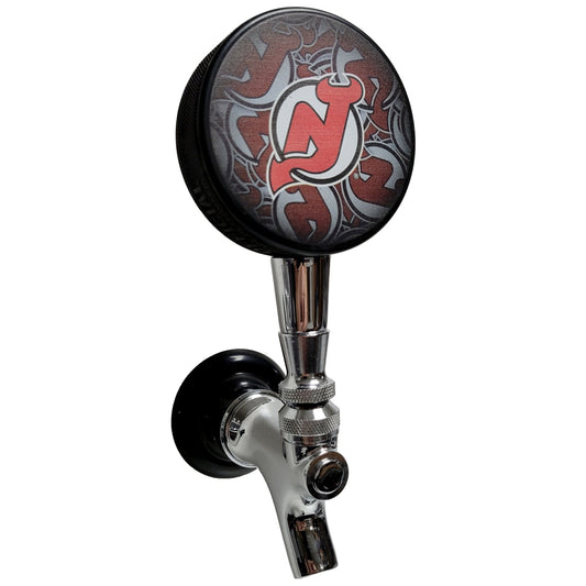 New Jersey Devils Clone Series Hockey Puck Beer Tap Handle