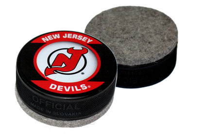 New Jersey Devils Retro Series Hockey Puck Board Eraser For Chalk & Whiteboards
