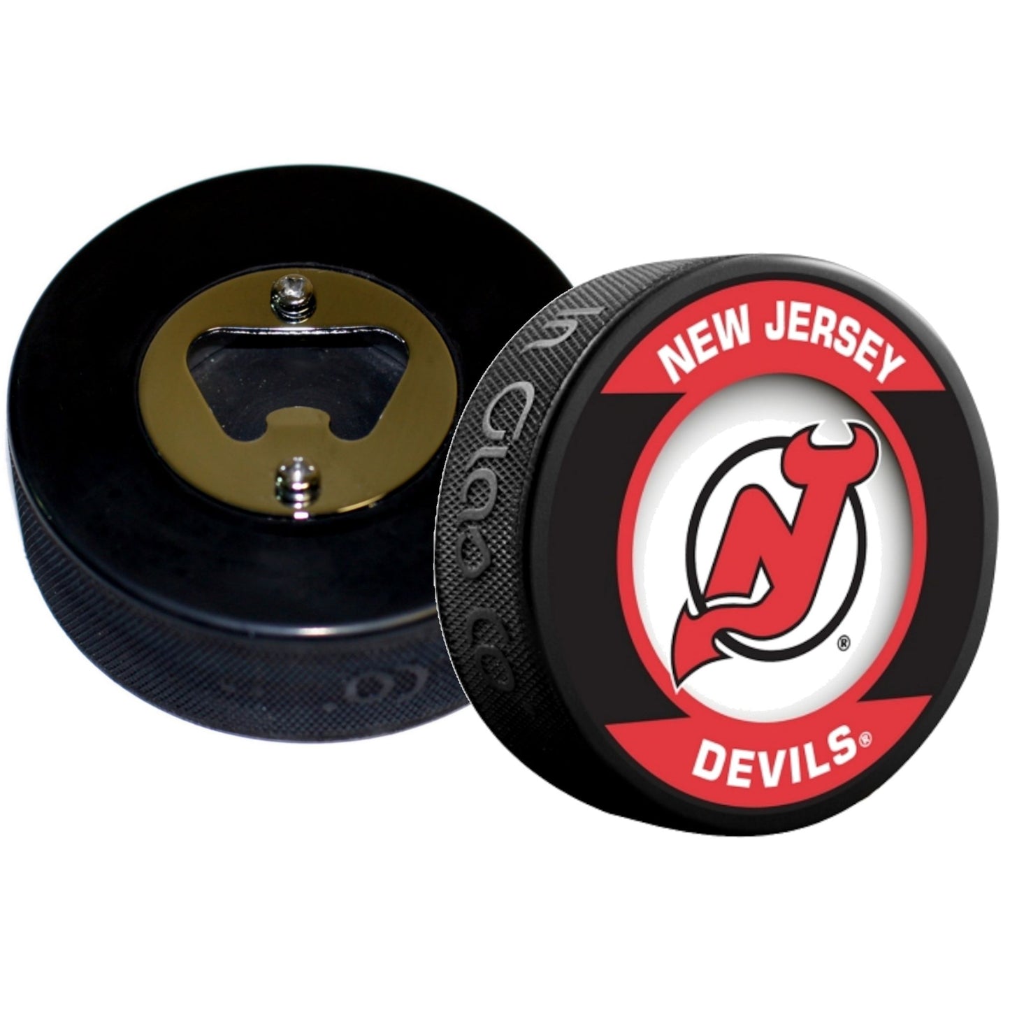 New Jersey Devils Retro Series Hockey Puck Bottle Opener