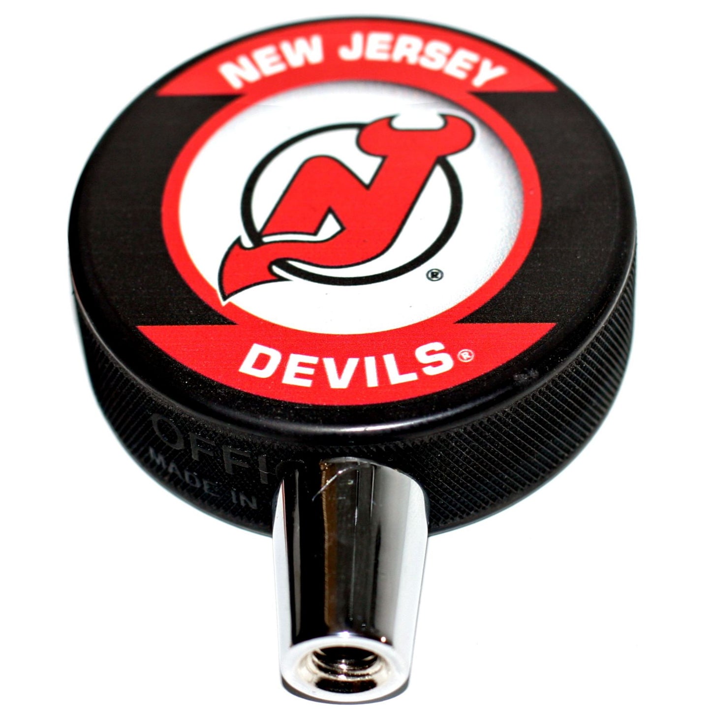 New Jersey Devils Retro Series Hockey Puck Beer Tap Handle