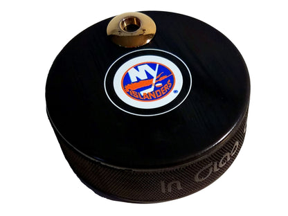 New York Islanders Auto Series Artisan Hockey Puck Desk Pen Holder