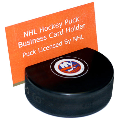 New York Islanders Autograph Series Hockey Puck Business Card Holder