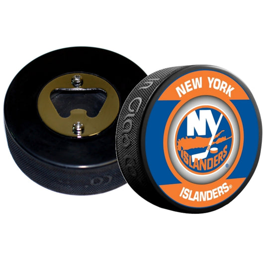 New York Islanders Retro Series Hockey Puck Bottle Opener