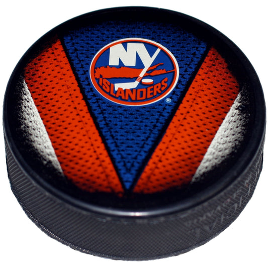 New York Islanders Stitch Series Collectible Hockey Puck