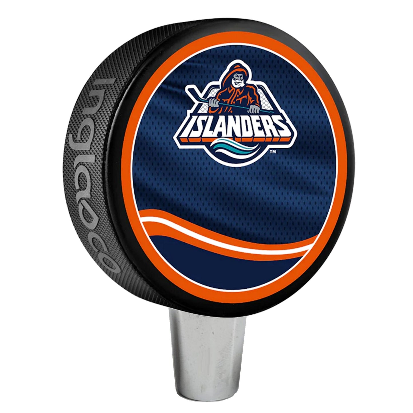 New York Islanders 2024 Reverse Series Hockey Puck Beer Tap Handle