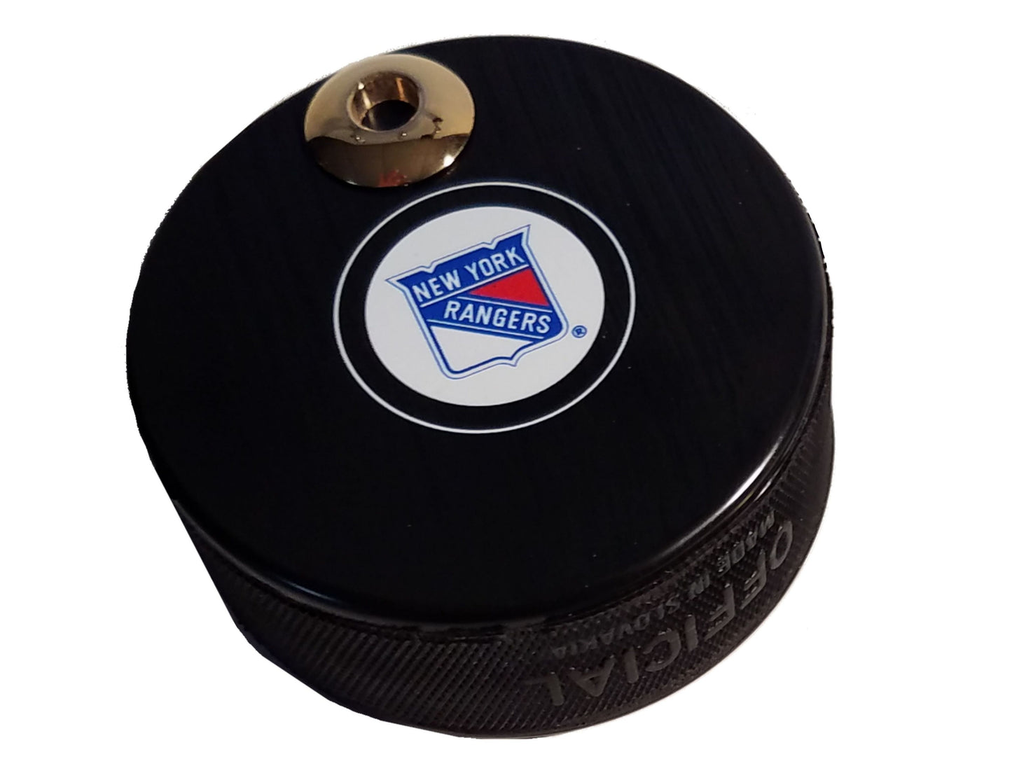 New York Rangers Auto Series Artisan Hockey Puck Desk Pen Holder