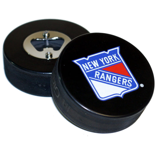 New York Rangers Basic Series Hockey Puck Bottle Opener