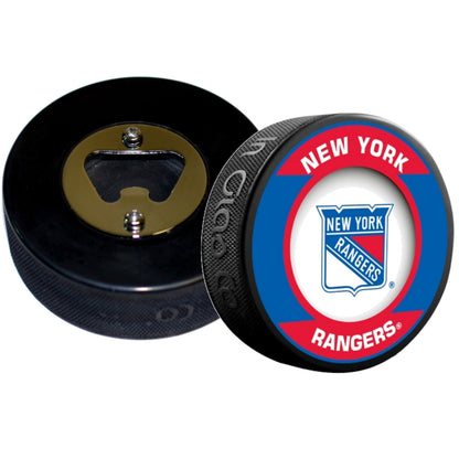 New York Rangers Retro Series Hockey Puck Bottle Opener