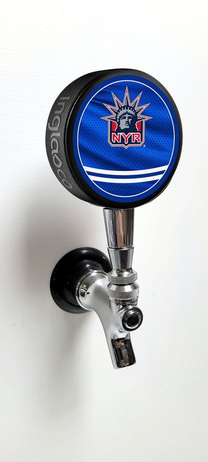 New York Rangers Reverse Series Hockey Puck Beer Tap Handle