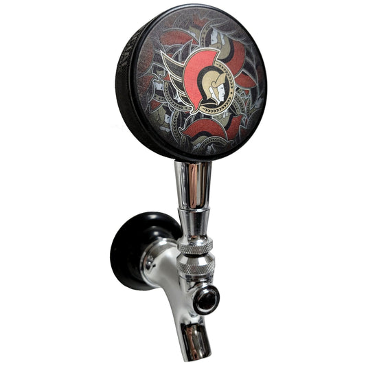 Ottawa Senators Clone Series Hockey Puck Beer Tap Handle