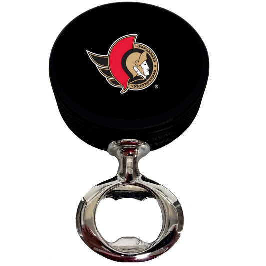 Ottawa Senators FULCRUM Series Hockey Puck Bottle Opener