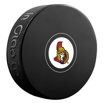 Ottawa Senators Throwback Logo Autograph Series Collectible Hockey Puck