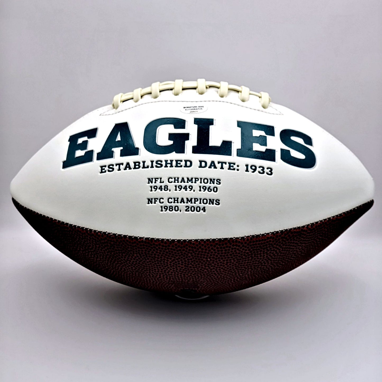 Philadelphia Eagles Carson Wentz Autographed White Paneled Football w/ COA