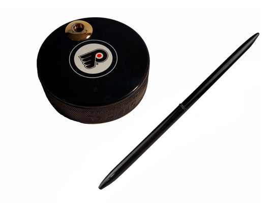 Philadelphia Flyers Auto Series Artisan Hockey Puck Desk Pen Holder With Pen