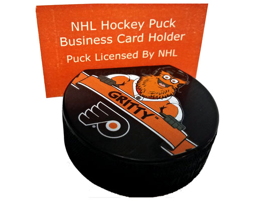 Philadelphia Flyers Mascot Series Gritty Hockey Puck Business Card Holder