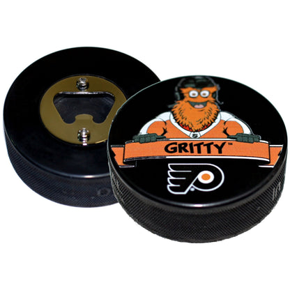 Philadelphia Flyers Mascot Gritty  Hockey Puck Bottle Opener