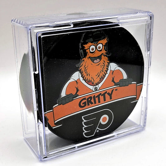 Philadelphia Flyers Mascot Series Gritty Collectible Hockey Puck With Case