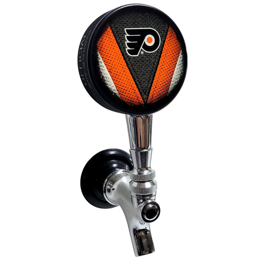 Philadelphia Flyers Stitch Series Hockey Puck Beer Tap Handle