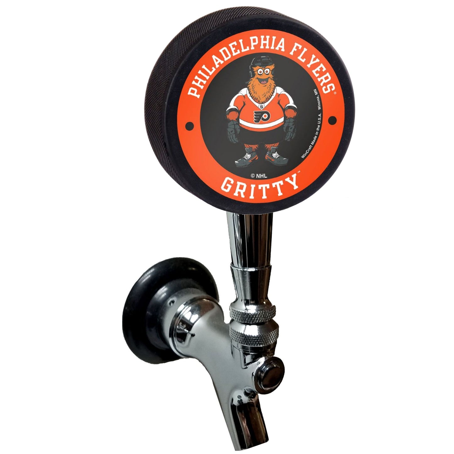 Philadelphia Flyers Gritty Mascot Wincraft Hockey Puck Beer Tap Handle