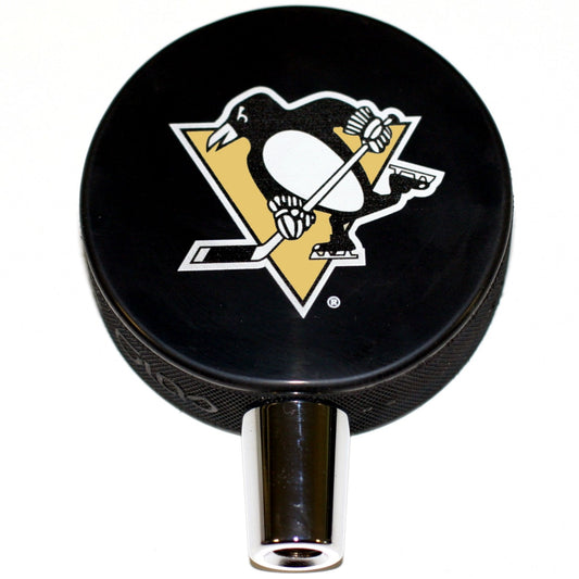 Pittsburgh Penguins Basic Series Hockey Puck Beer Tap Handle