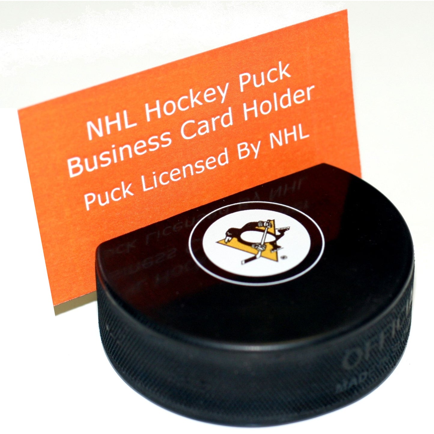 Pittsburgh Penguins Autograph Series Hockey Puck Business Card Holder