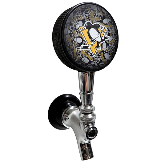 Pittsburgh Penguins Clone Series Hockey Puck Beer Tap Handle