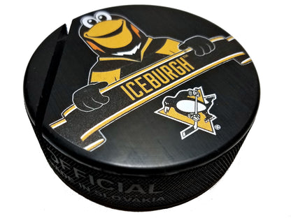 Pittsburgh Penguins Mascot Series Iceburgh Hockey Puck Business Card Holder