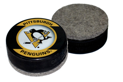 Pittsburgh Penguins Retro Series Hockey Puck Board Eraser For Chalk & Whiteboards