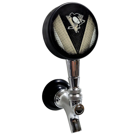 Pittsburgh Penguins Stitch Series Hockey Puck Beer Tap Handle