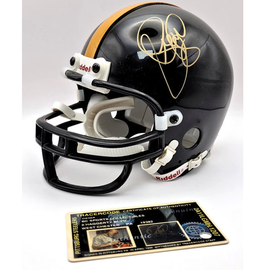 Pittsburgh Steelers L.C. Greenwood Autographed Mini Football Helmet w/ COA