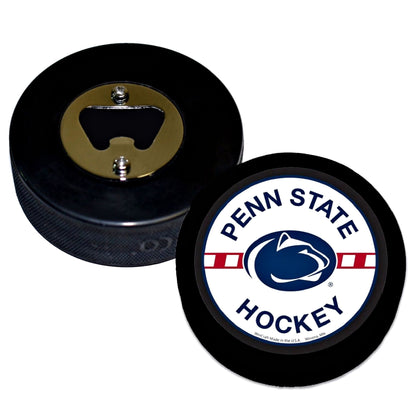 Penn State University Hockey Puck Bottle Opener