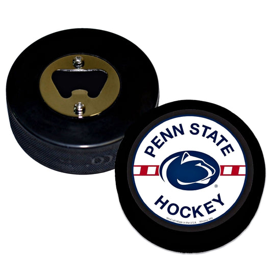 Penn State University Hockey Puck Bottle Opener