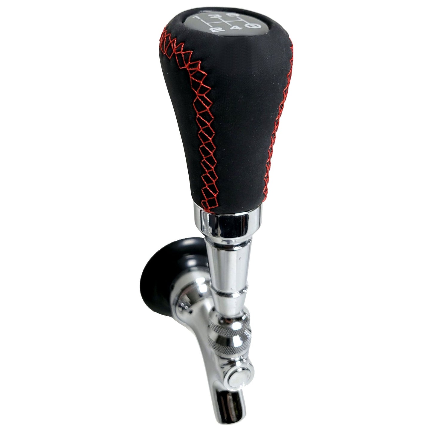 Speed Series Red Stitched Gear Shifter Beer Tap Handle