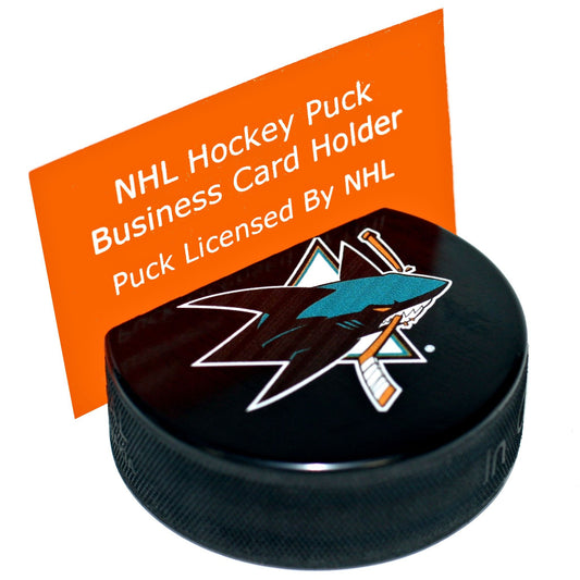 San Jose Sharks Basic Series Hockey Puck Business Card Holder