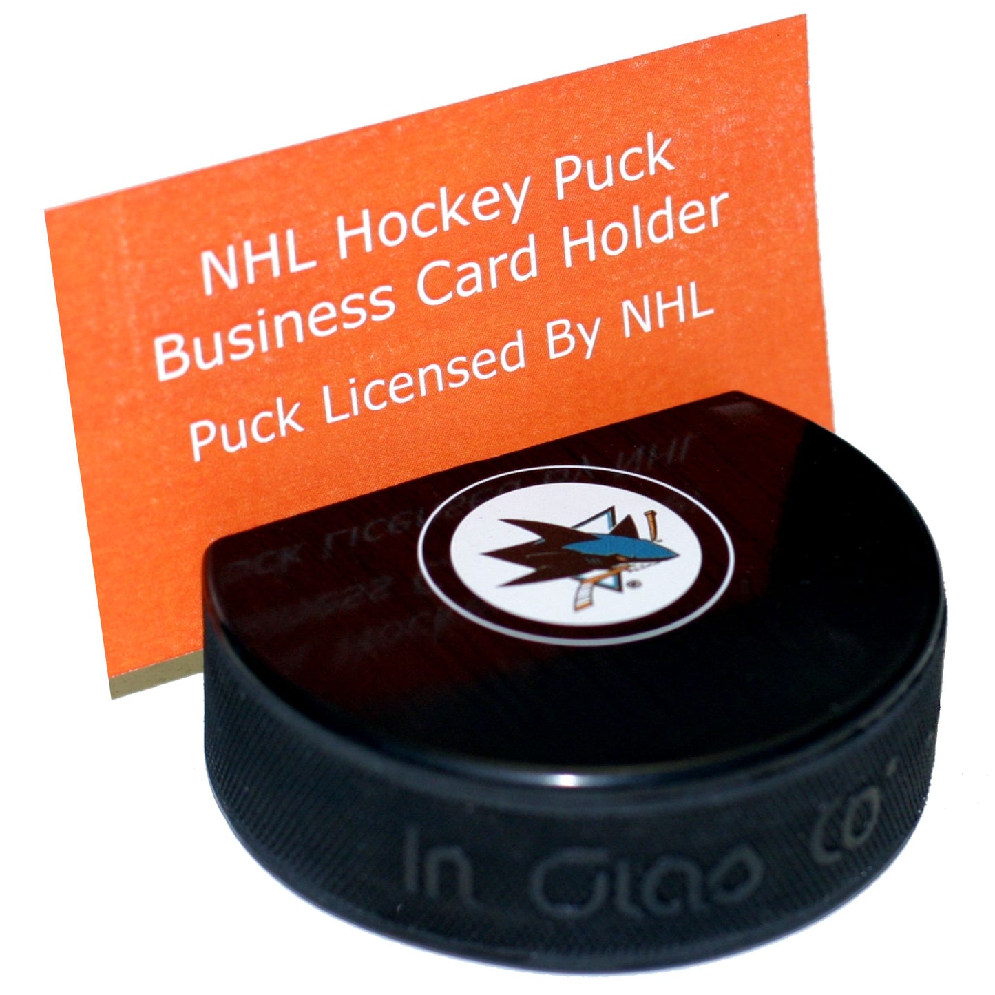 San Jose Sharks Autograph Series Hockey Puck Business Card Holder