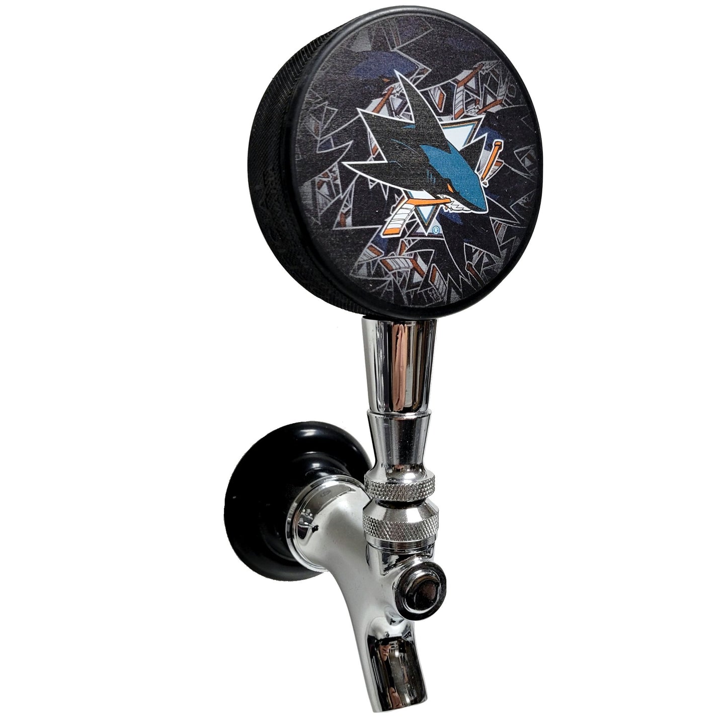 San Jose Sharks Clone Series Hockey Puck Beer Tap Handle