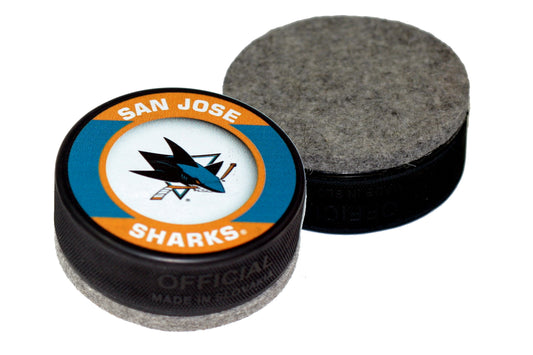 San Jose Sharks Retro Series Hockey Puck Board Eraser For Chalk and Whiteboards