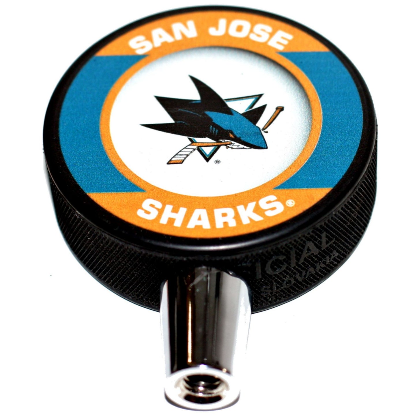 San Jose Sharks Retro Series Hockey Puck Beer Tap Handle