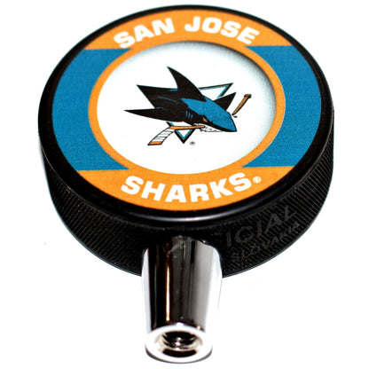 San Jose Sharks Retro Series Hockey Puck Beer Tap Handle