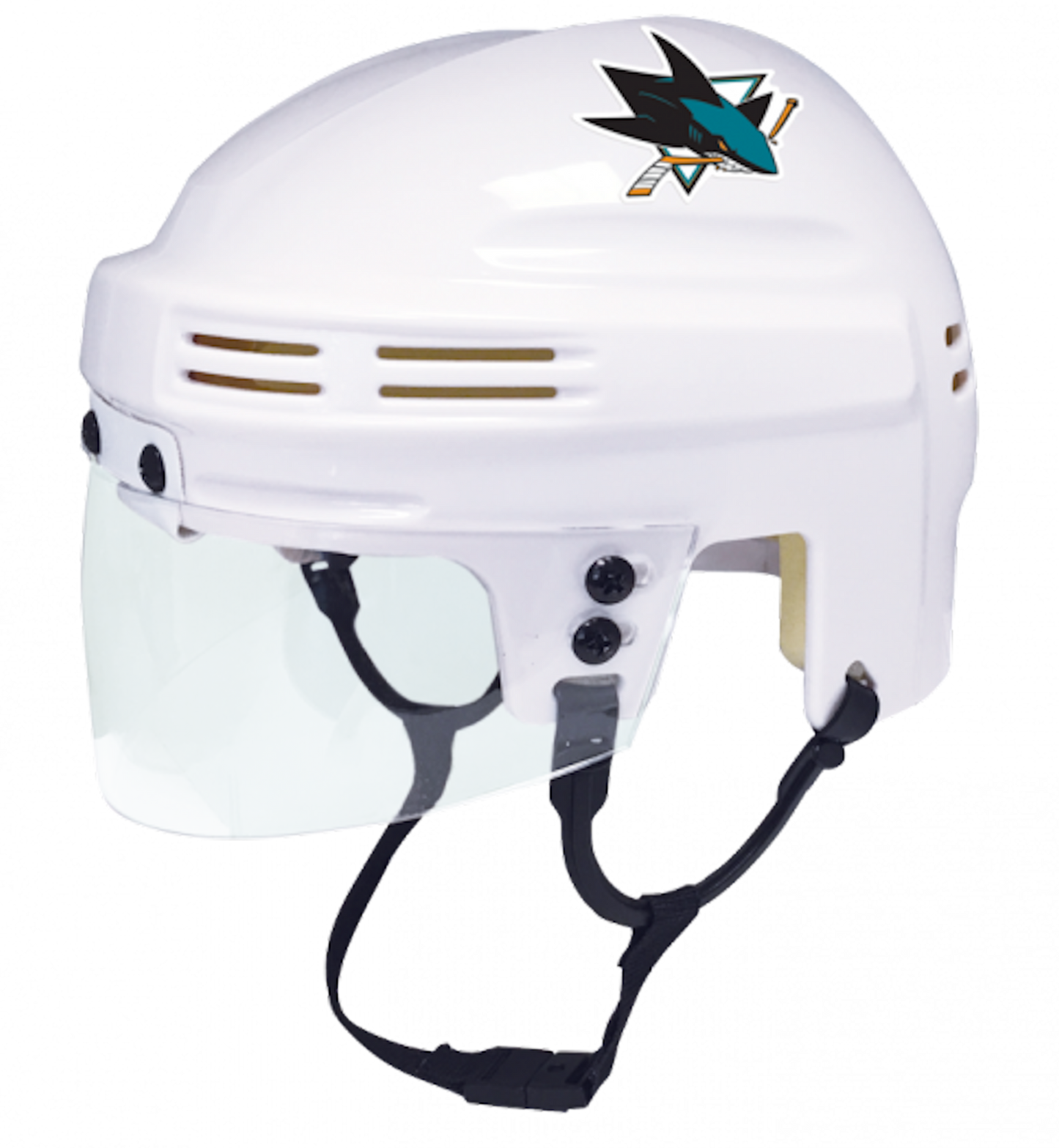 San Jose Sharks White Unsigned Collectible Mini Hockey Helmet