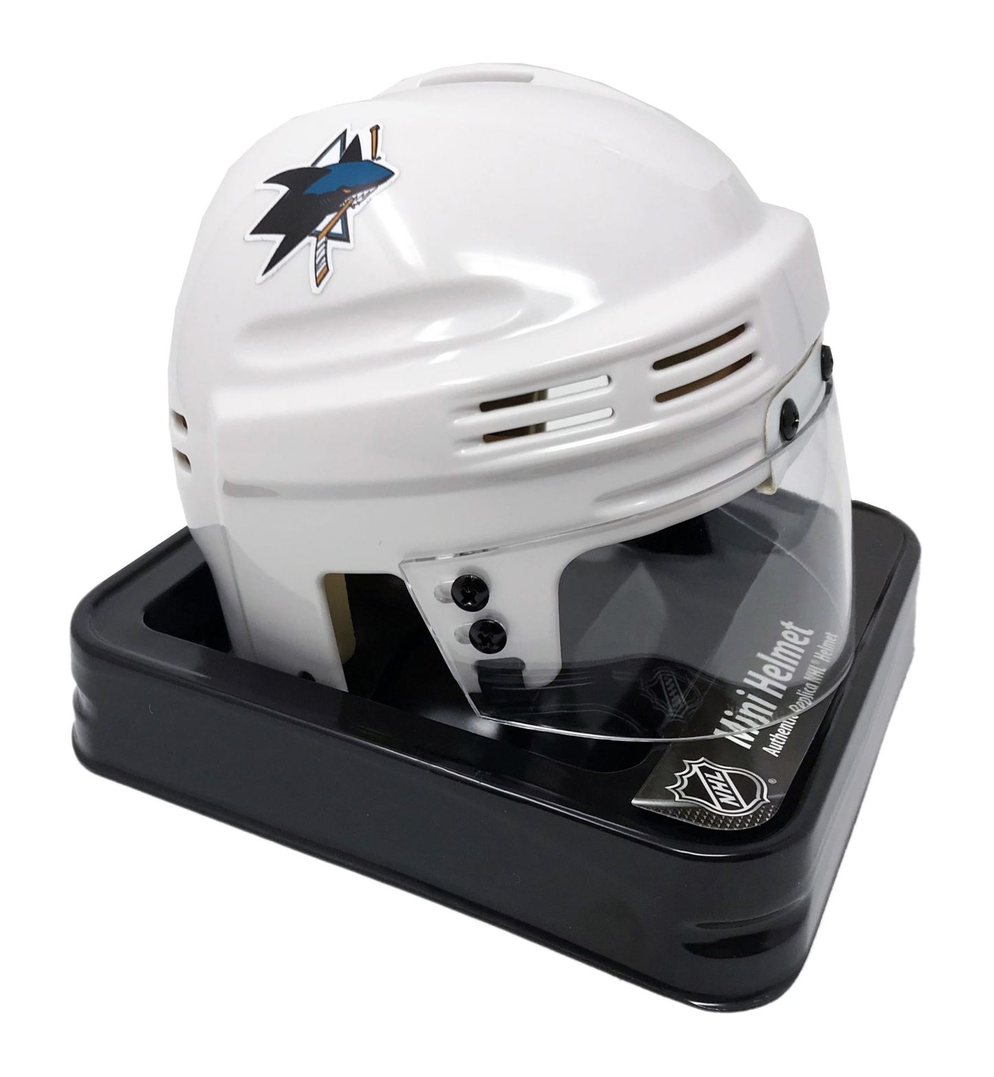 San Jose Sharks White Unsigned Collectible Mini Hockey Helmet