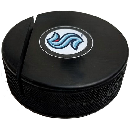 Seattle Kraken Autograph Series Hockey Puck Business Card Holder