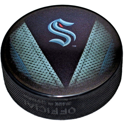 Seattle Kraken Stitch Series Collectible Hockey Puck