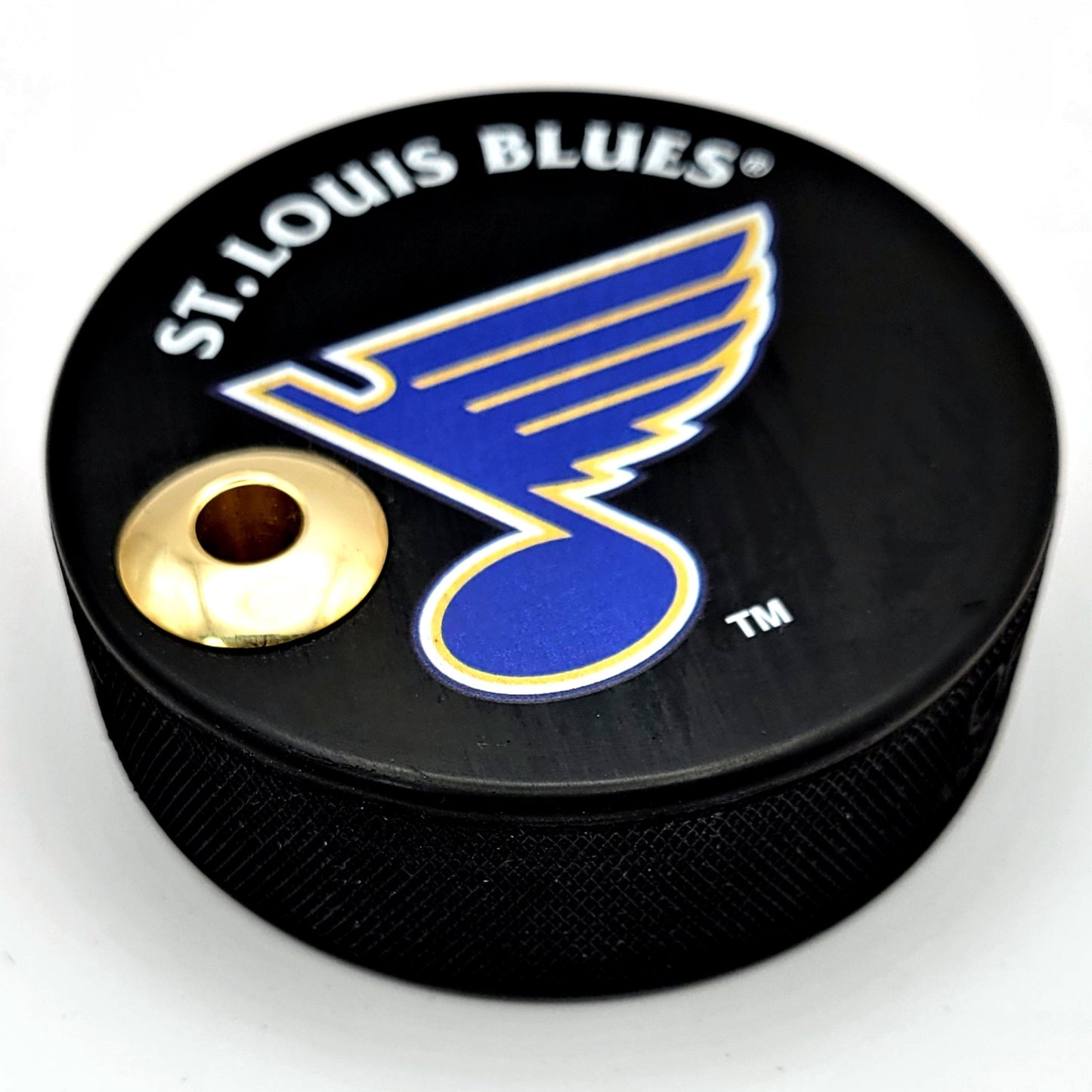 St Louis Blues Basic Series Artisan Hockey Puck Desk Pen Holder