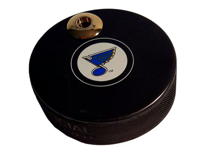 St Louis Blues Auto Series Artisan Hockey Puck Desk Pen Holder
