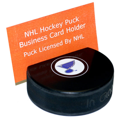 St. Louis Blues Autograph Series Hockey Puck Business Card Holder