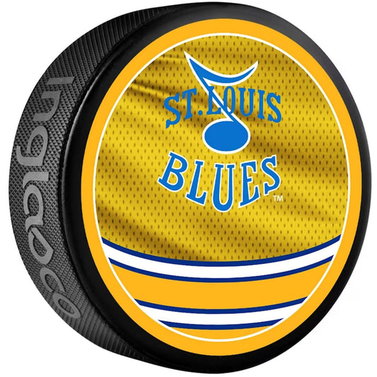 St Louis Blues Reverse Retro Series Collectible Hockey Puck- 2023 Release